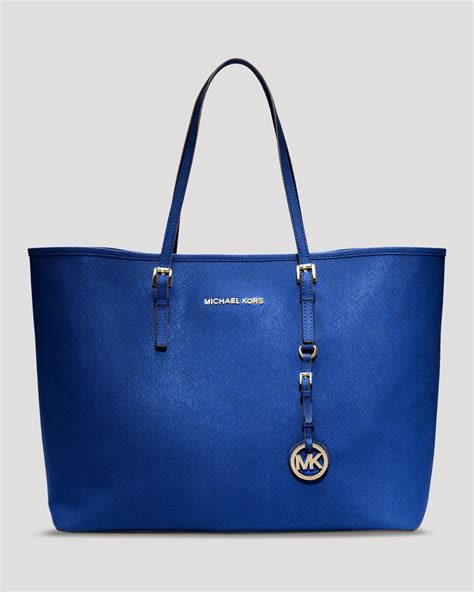 michael kors medium sadi tote tile blue|Women's Blue Totes .